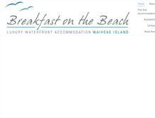 Tablet Screenshot of breakfastonthebeach.co.nz